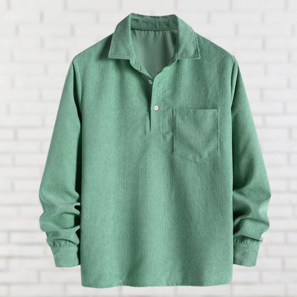 Chemise À Manches Longues Avec Poche Poitrine Pour Homme | Idéal Pour Usage Quotidien