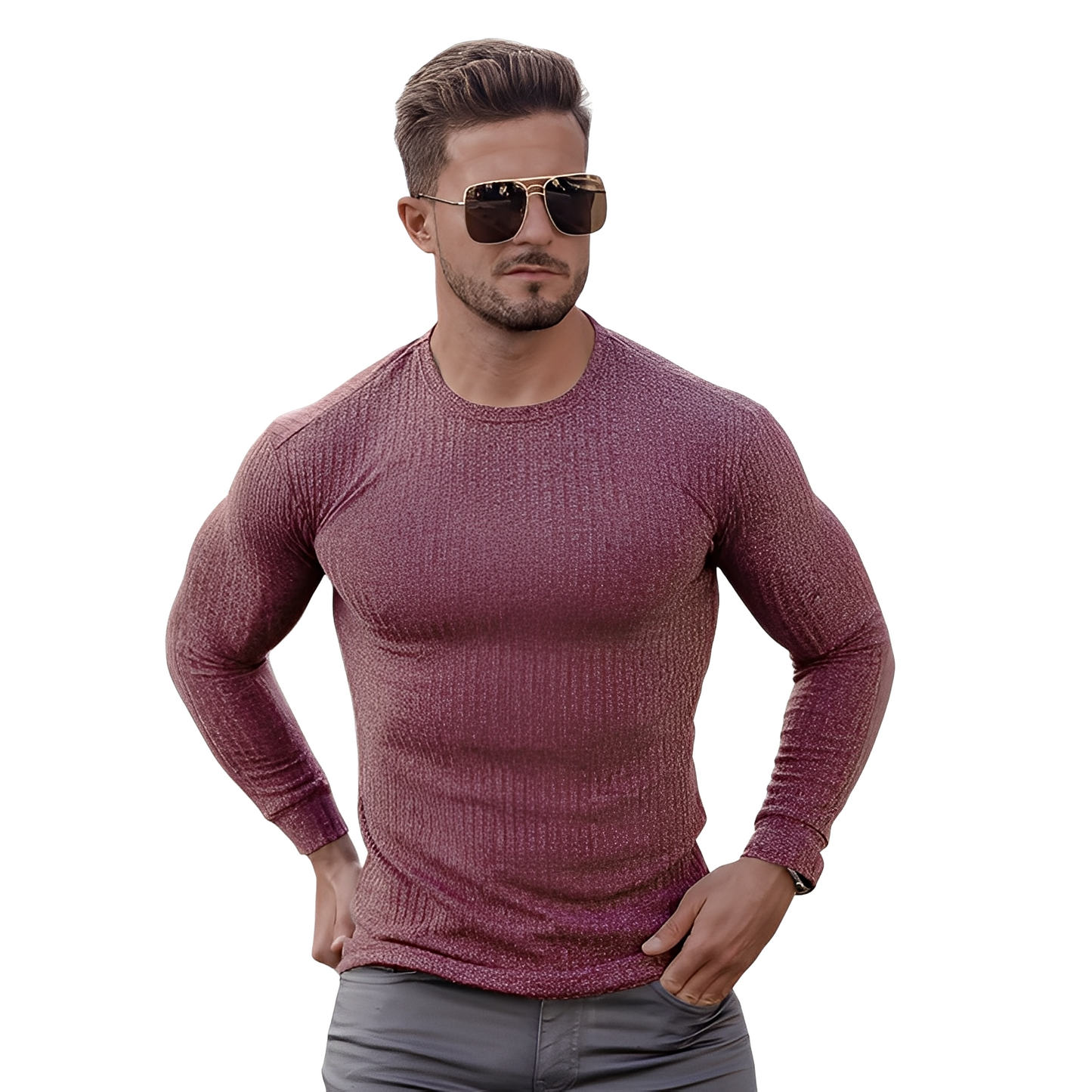 Pull-Over Homme à Coupe Classique pour Usage Quotidien | Idéal pour Diverses Occasions
