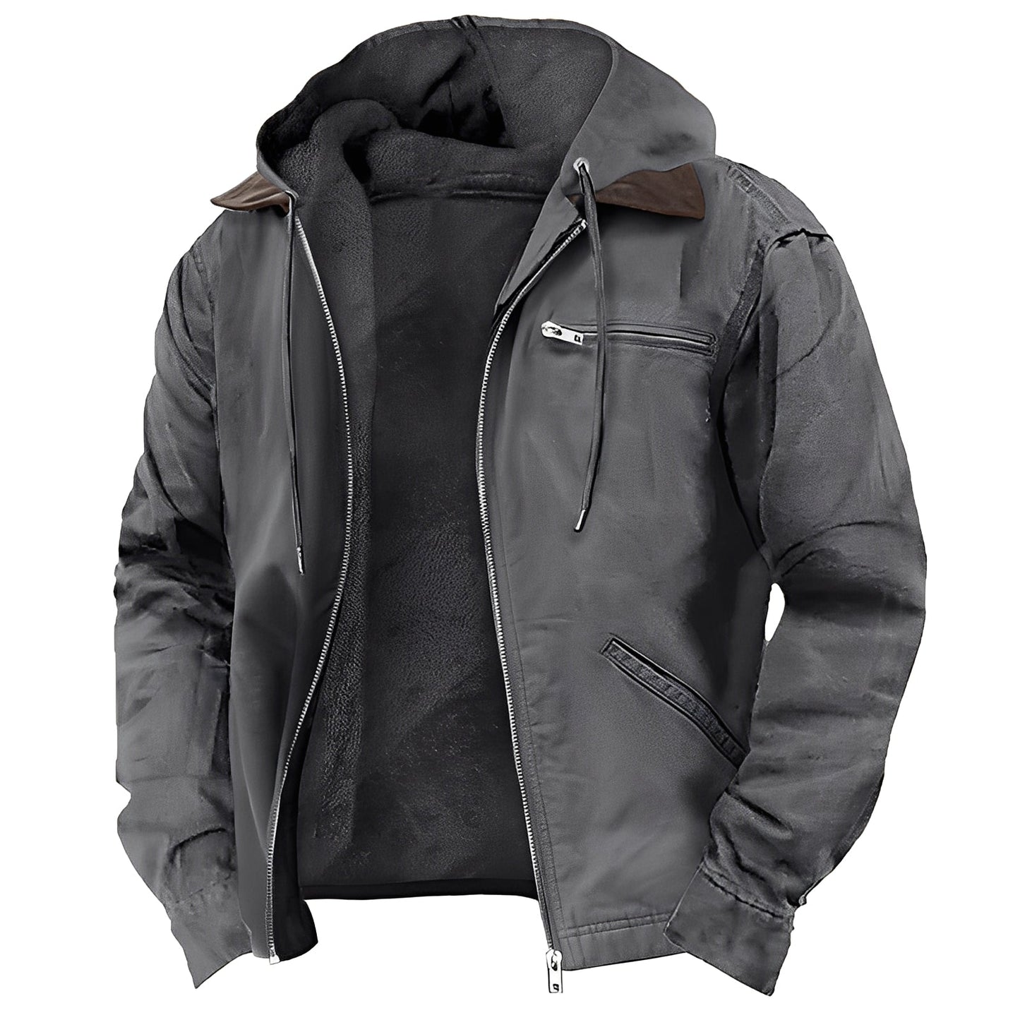 Veste À Fermeture Zippée Avec Coupe Droite Pour Homme | Idéale Pour Un Usage Quotidien