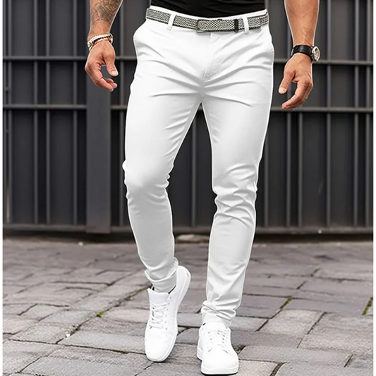 Pantalon Léger avec Coupe Ajustée pour Homme | Idéal pour L’Été Et Les Occasions Décontractées