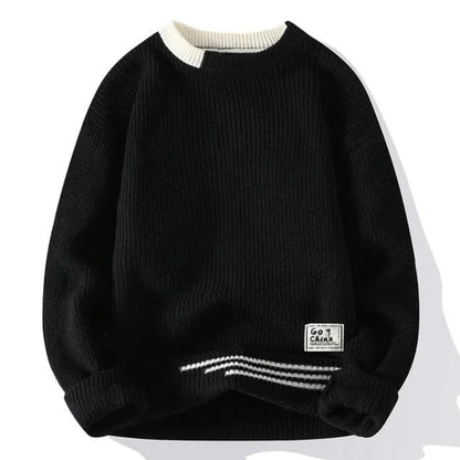 Pull à Manches Longues en Maille pour Hommes | Idéal pour un Usage Quotidien