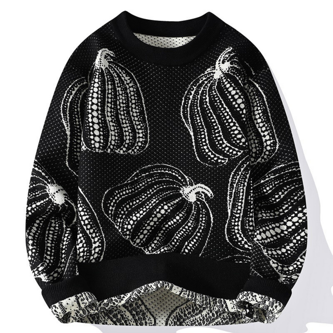 Pull À Motif Citrouille Avec Coupe Décontractée Pour Adultes | Idéal Pour Saison Automnale