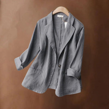 Blazer Avec Fermeture À Bouton Unique Et Manches Retroussées Pour Homme | Idéal pour un Usage Quotidien