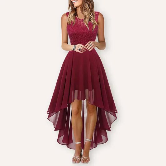 Robe Midi High-Low avec Ourlet Asymétrique pour Femme | Idéale pour Événements et Occasions Estivales
