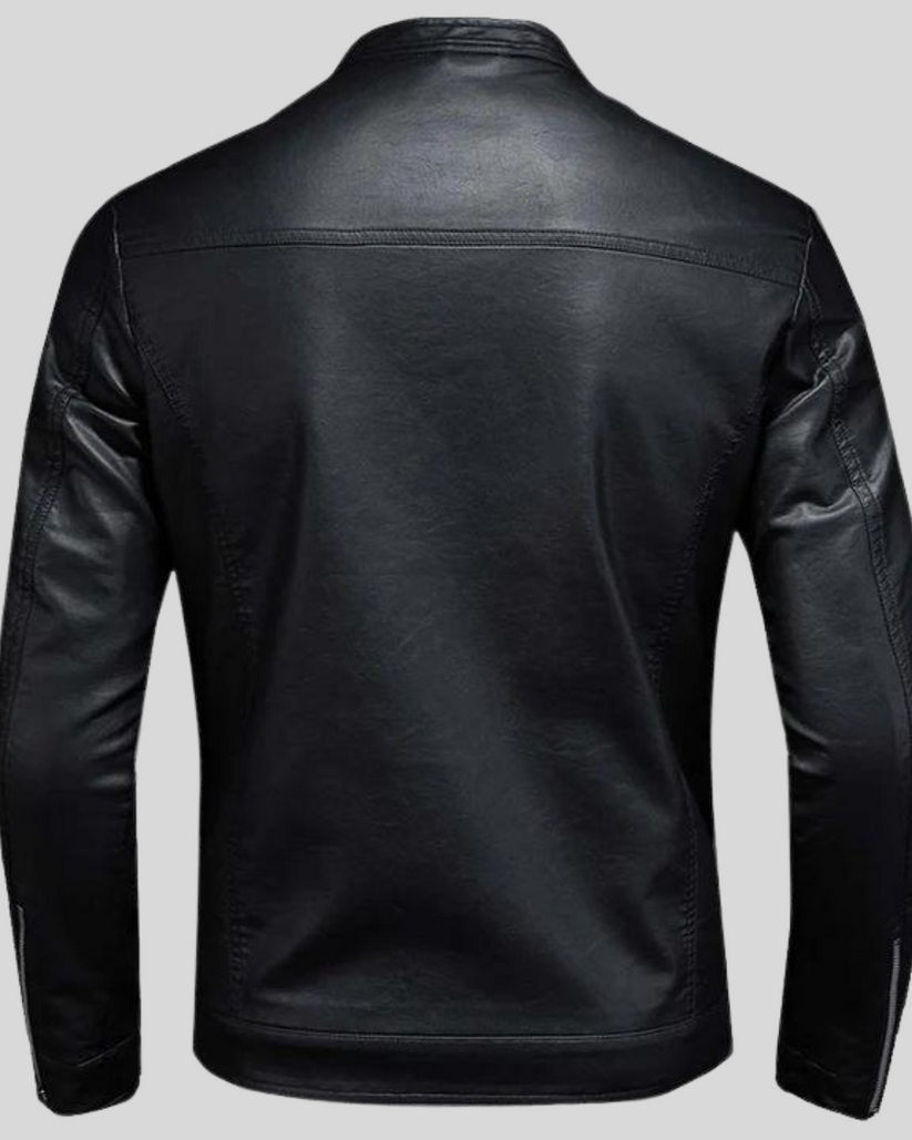 Veste avec Fermeture Zippée et Col à Boutons pour Hommes | Idéale pour Usage Quotidien