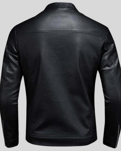 Veste avec Fermeture Zippée et Col à Boutons pour Hommes | Idéale pour Usage Quotidien