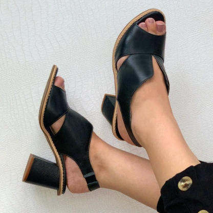 Sandales À Talon Ouvert Avec Bride Arrière Pour Femmes | Idéal Pour La Saison Chaude