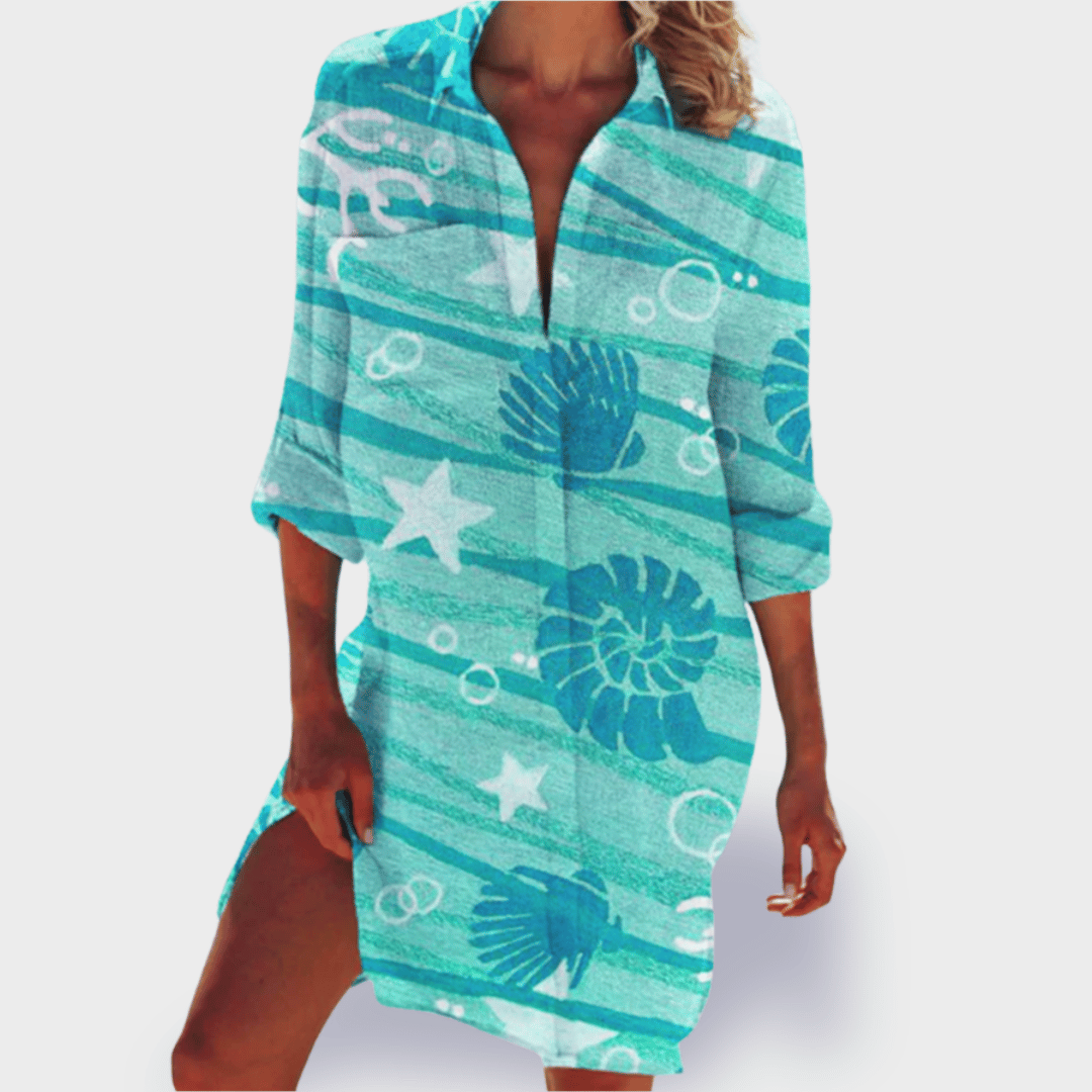 Robe Fluide Imprimée Pour Femme | Idéale Pour Les Journées Chaudes Et Les Sorties Décontractées