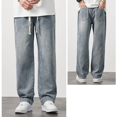 Jean Droit Ample pour homme avec Coupe Décontractée | Idéal pour Le Quotidien Et Les Sorties