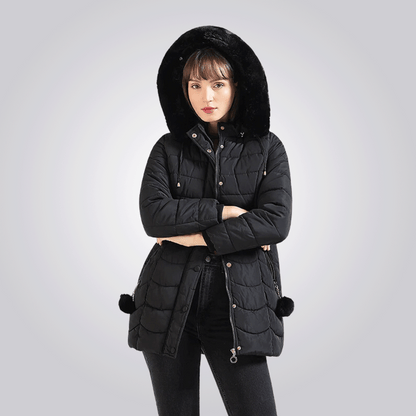 Manteau Long avec Capuche Amovible pour Femme | Idéal pour l’Hiver