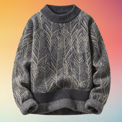 Pull À Col Rond Avec Motif Tricoté Pour Homme | Idéal Pour Usage Quotidien