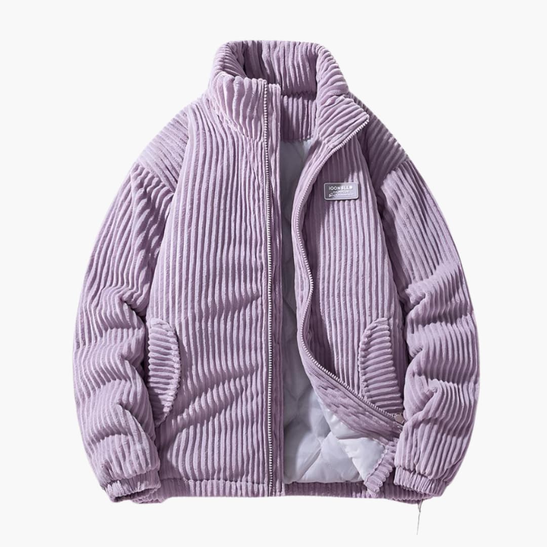 Veste Matelassée avec Col Montant et Coupe Ample pour Homme | Idéale pour la Mi-Saison