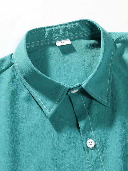 Chemise À Boutons Avec Motif Texturé Pour Homme | Idéale Pour Les Sorties Ou Réunions Professionnelles