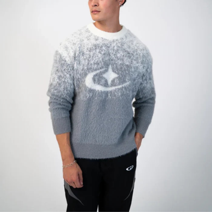 Pull À Col Rond Avec Motif Dégradé Pour Femme Et Homme | Idéal Pour Usage Quotidien