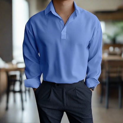 Polo À Manches Longues avec Coupe Décontractée pour Homme | Idéal pour Différentes Occasions