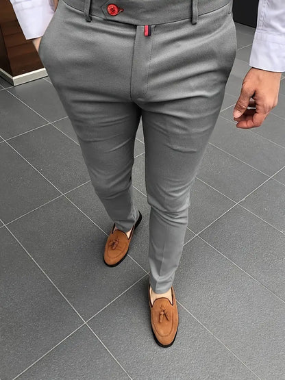 Pantalon De Costume À Coupe Ajustée Pour Homme | Idéal Pour Occasions Formelles