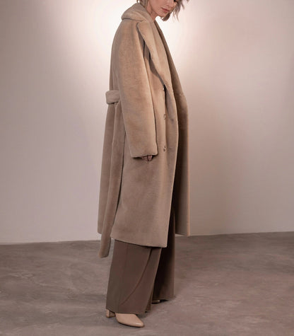 Manteau Long avec Ceinture pour Femmes | Idéal pour La Saison Hivernale