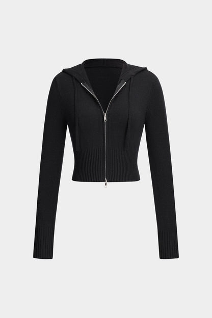Ensemble Deux Pièces avec Veste à Capuche et Pantalon Évasé pour Femme | Idéal pour le Quotidien et Streetwear