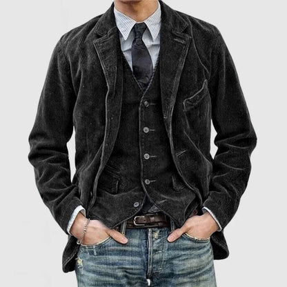 Blazer À Boutons Avec Coupe Structurée Pour Homme | Idéal Pour Le Bureau Et Les Sorties