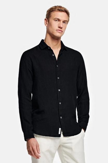 Chemise À Manches Longues En Lin Pour Homme | Idéal Pour Usage Quotidien
