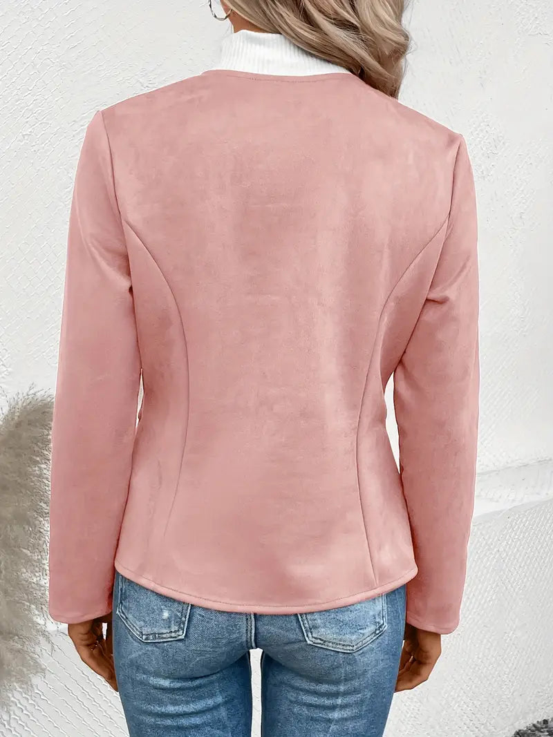 Veste Avec Fermeture Zippée Et Coupe Structurée Pour Femmes | Idéal Pour Les Saisons De Transition