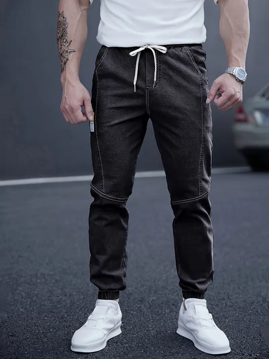 Pantalon À La Cheville Avec Taille Élastique Et Poches Multiples Pour Hommes | Idéal Pour Les Tenues Quotidiennes