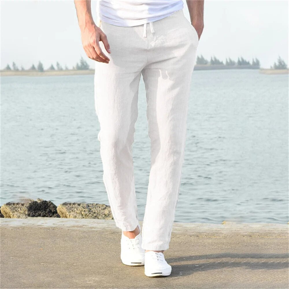 Pantalon avec Taille à Cordon Réglable pour Homme | Idéal pour le Quotidien et les Loisirs