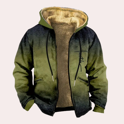 Veste à Capuche Zippée avec Doublure Intérieure pour Homme | Idéale pour l'Hiver
