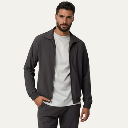 Ensemble Coordonné avec Veste Zippée et Pantalon pour Homme | Idéal pour les Moments Décontractés ou les Déplacements