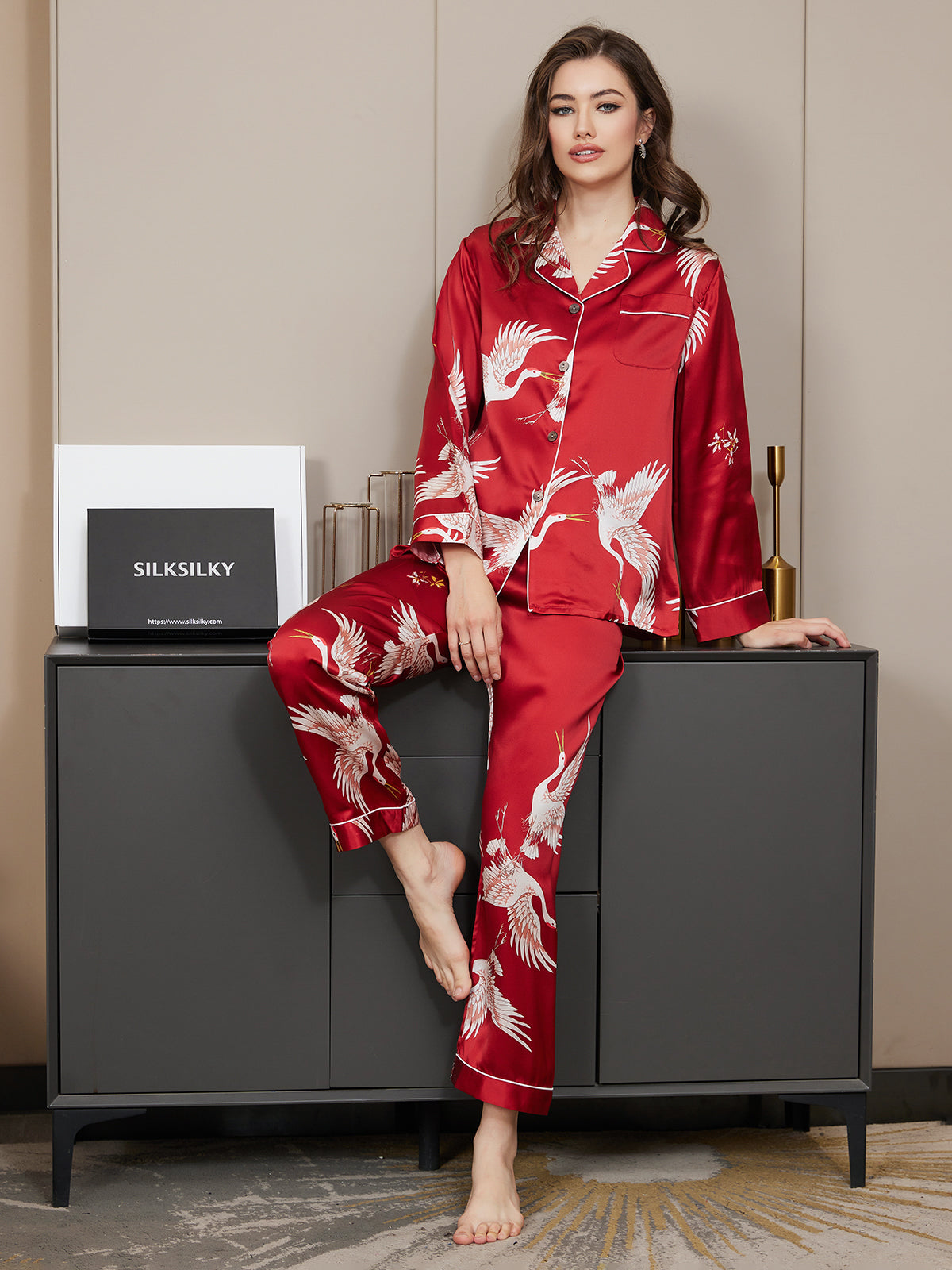 Ensemble De Pyjama 2 Pièces avec Bordure Contrastée pour Femme | Idéal pour Le Sommeil Et La Détente À La Maison