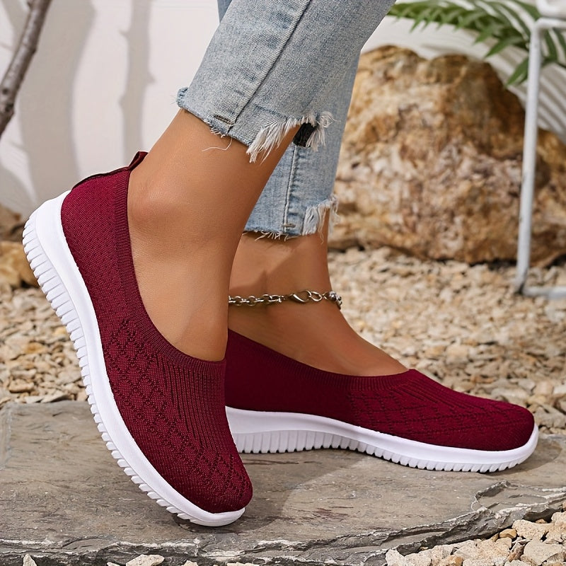 Baskets slip-on en tricot pour femmes