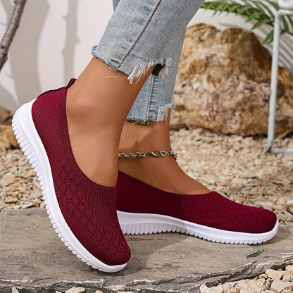 Baskets slip-on en tricot pour femmes