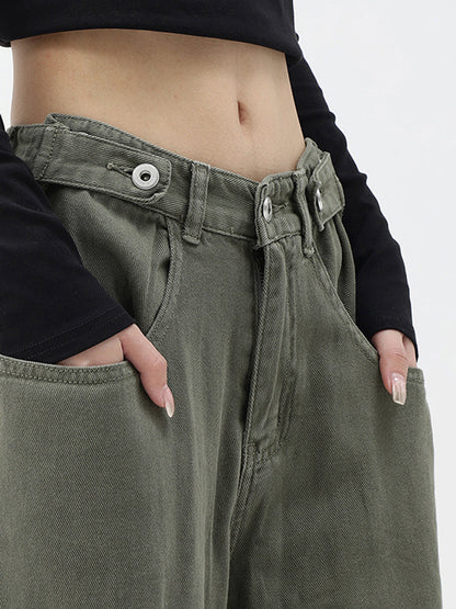 Pantalon Large Oversize Avec Taille Haute Pour Femme | Idéal Pour Tenues Quotidiennes