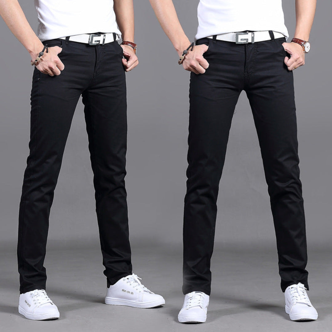 Pantalon Slim Fit Formel avec Coupe Ajustée pour Homme | Idéal pour le Bureau ou les Occasions Spéciales