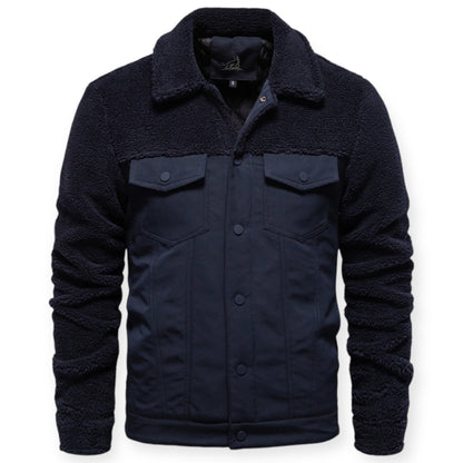 Veste Isolée avec Doublure Et Fermeture À Pression pour Hommes | Idéale pour Les Journées Froides