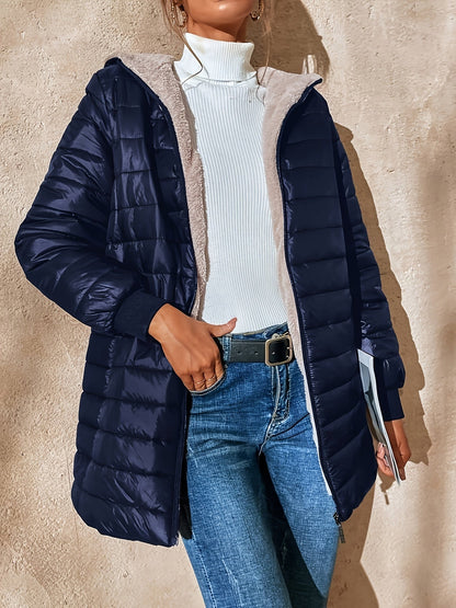 Veste Longue À Fermeture Zippée Pour Femme | Idéale Pour La Saison Froide