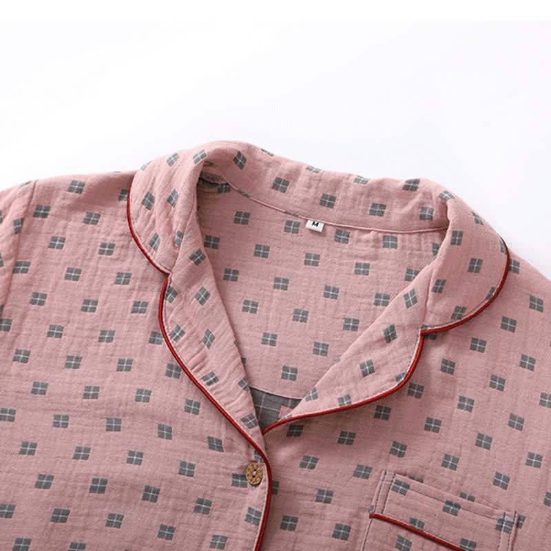 Ensemble Pyjama à Carreaux pour Adulte avec Coupe Légère | Idéal pour la Maison et le Sommeil