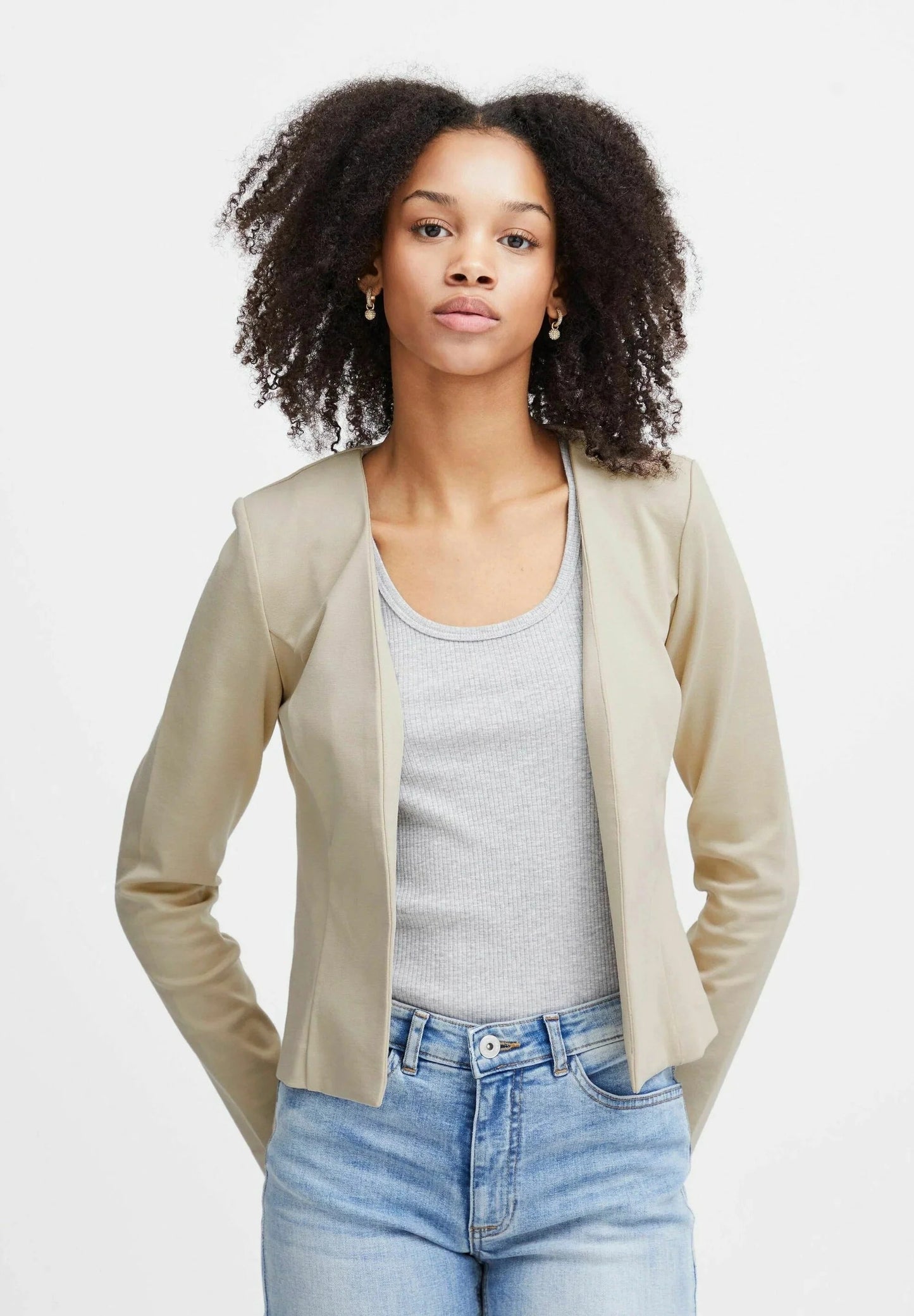 Veste-Cardigan Structuré à Manches Longues pour Femme | Idéale pour le Bureau ou les Occasions Quotidiennes