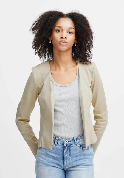 Veste-Cardigan Structuré à Manches Longues pour Femme | Idéale pour le Bureau ou les Occasions Quotidiennes