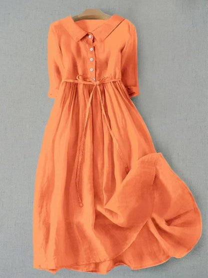 Robe Midi à Coupe Minimaliste pour Femme | Idéale pour Usage Quotidien et Occasions Décontractées