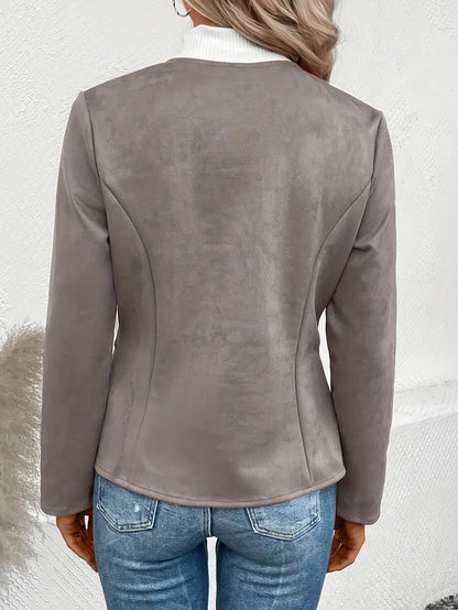 Veste Avec Fermeture Zippée Et Coupe Structurée Pour Femmes | Idéal Pour Les Saisons De Transition