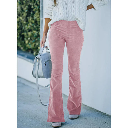 Pantalon Évasé avec Taille Haute pour Femme | Idéal pour la Mi-Saison