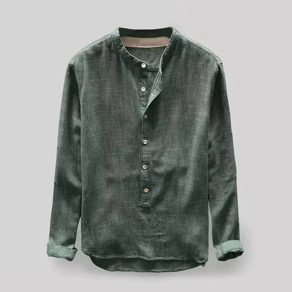 Chemise À Manches Longues Avec Coupe Régulière Pour Hommes | Idéale Pour Le Quotidien Et Les Occasions Formelles