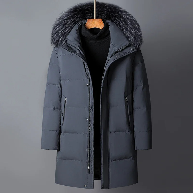 Parka D’Hiver avec Capuche Et Fourrure Synthétique Amovible pour Hommes | Idéale pour Saison Froide