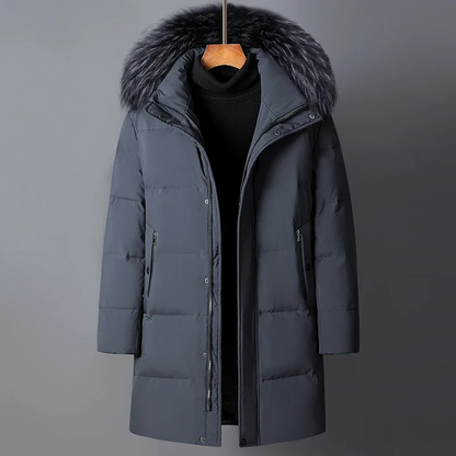 Parka D’Hiver avec Capuche Et Fourrure Synthétique Amovible pour Hommes | Idéale pour Saison Froide