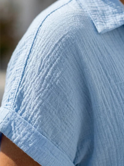 Robe chemise boutonnée pour femmes