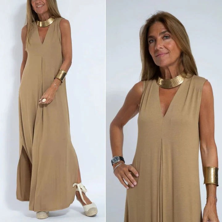 Robe Longue avec Coupe Évasée pour Femme | Idéale pour l'Été