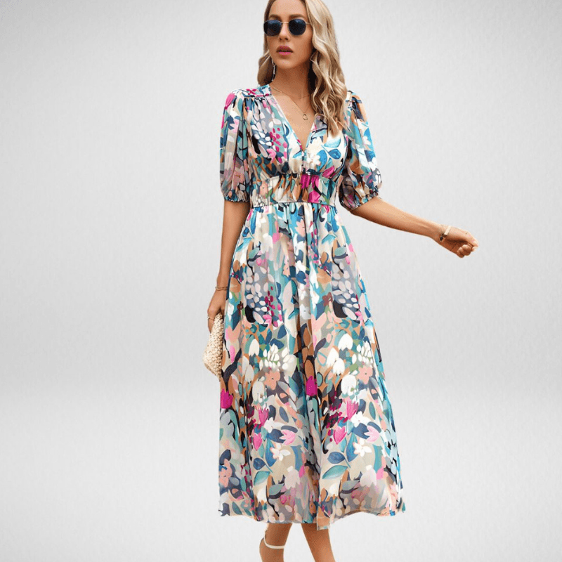 Robe Midi Avec Coupe Confortable Pour Femme | Idéale Pour Occasions Spéciales