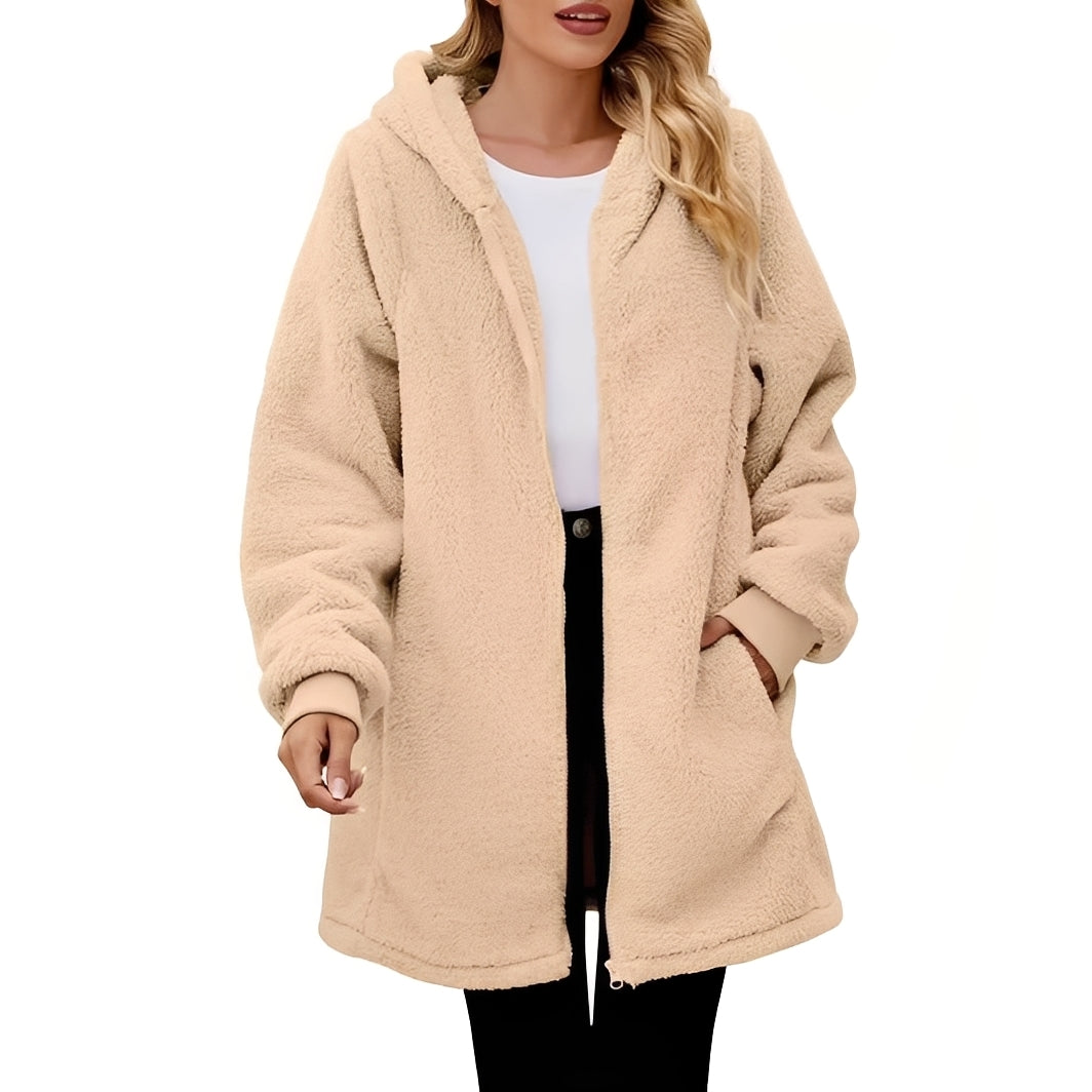 Veste à Coupe Ample avec Capuche pour Femme | Idéale pour les Activités de Plein Air