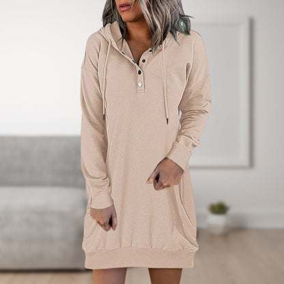 Robe Pull À Capuche avec Boutons pour Adultes | Idéale pour Un Usage Quotidien